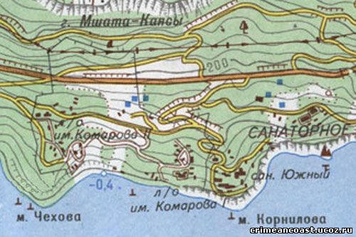 Мыс Корнилова на карте